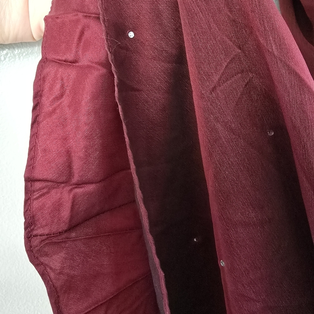 Vintage Betsy Adam Prom Dress Maxi Gown 12 Red Goth 90s Y2K Whimsigoth Vampy - Picture 9 of 12